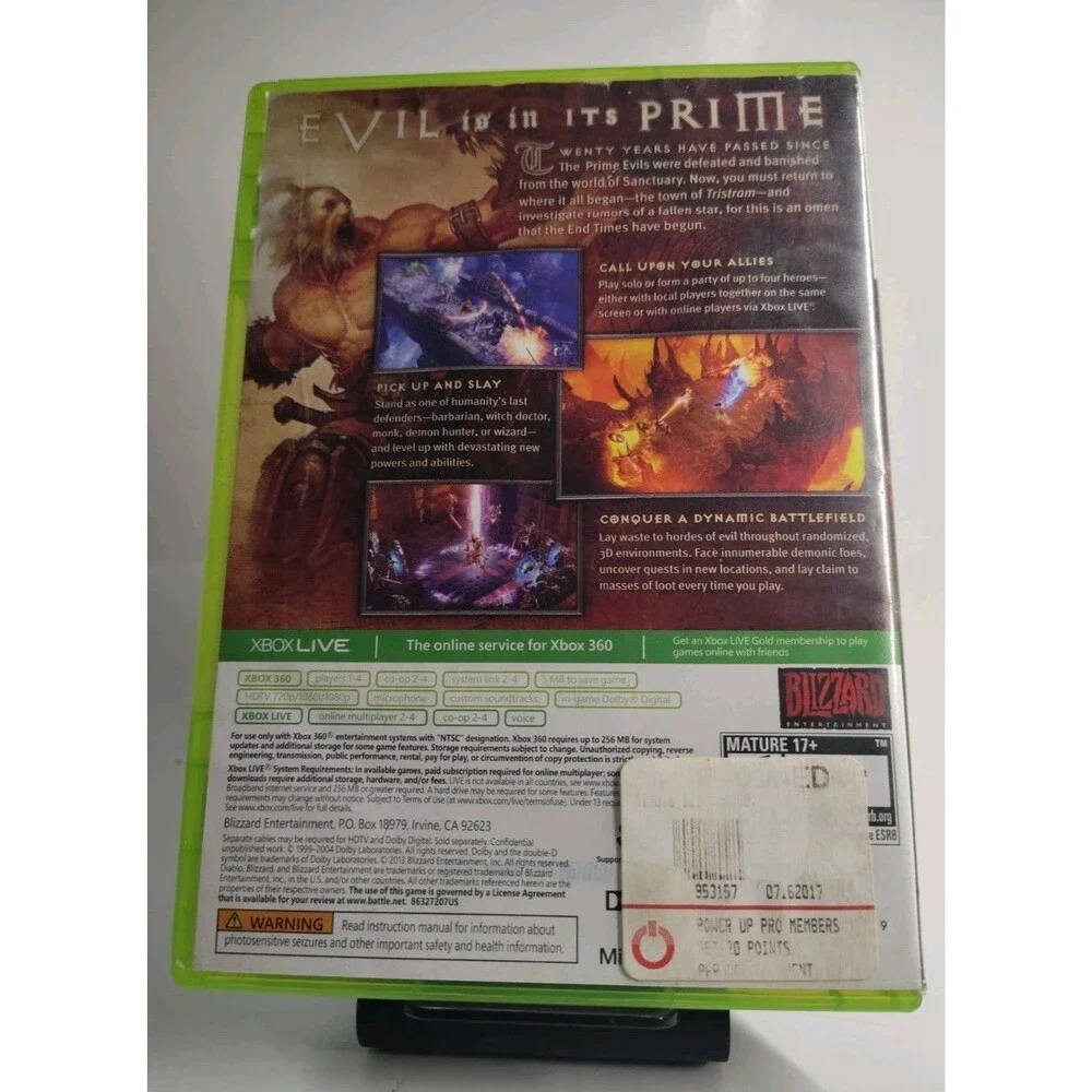 DIABLO 3 CIB XBOX 360 Game - Pre Owned